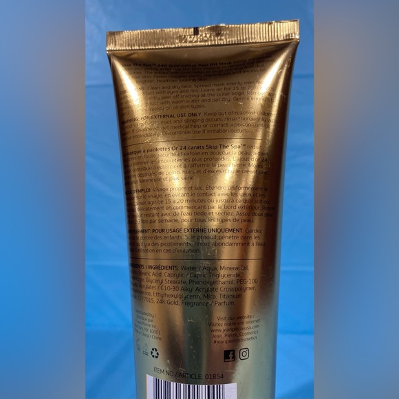 Skip the Spa 24 Karat Gold Glitter Peel Off Exfoliating Mask 150mL - Picture 3 of 3